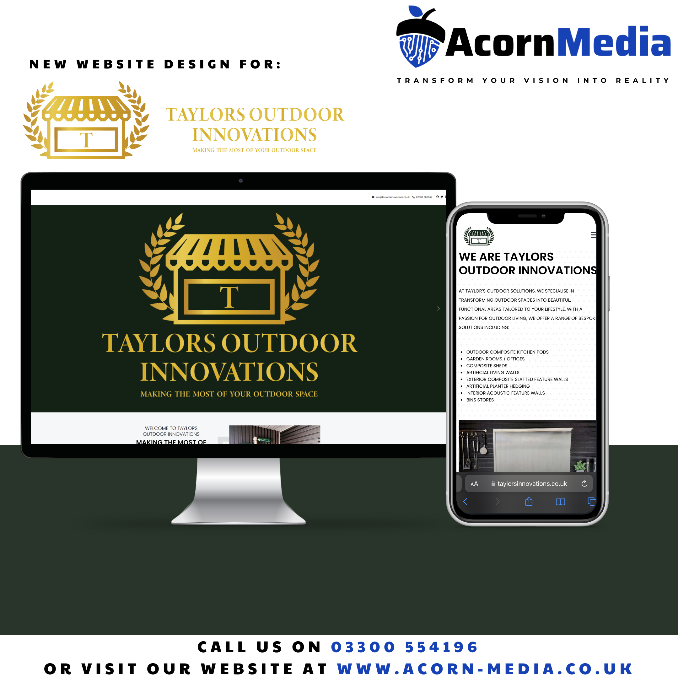 Taylors Outdoor Innovations Website